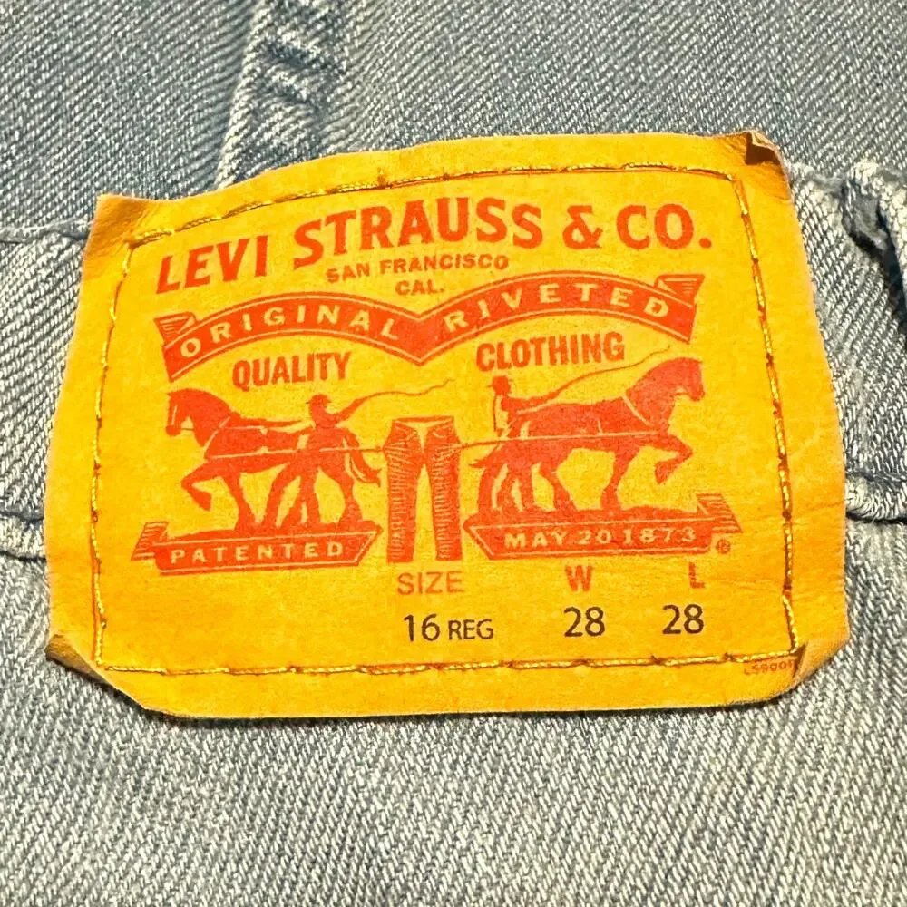 Levi's 511 Jeans Girl's Size‎ 16 Slim Fit Girls Stretch Denim Light Wash